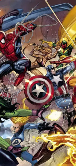iPhone XS Max Marvel Classic Comic Background