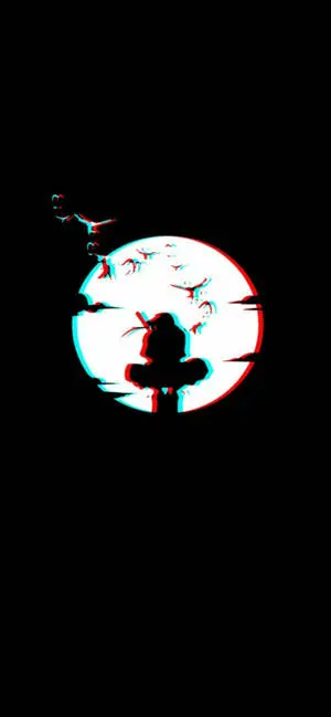 Itachi Naruto Anime Black And White iPhone