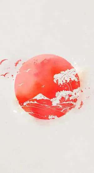 Japanese Phone Japan Flag Art