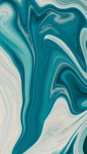 Elegant Dark Teal Liquid Swirl Design on an iPhone.