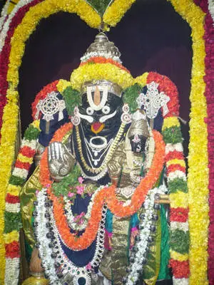 Lord Lakshmi Narasimha Black Statue