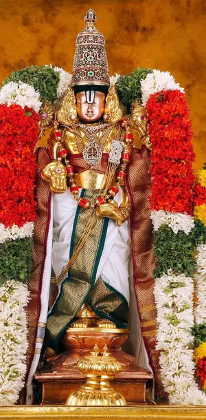 Lord Venkateswara 4K With White Lungi