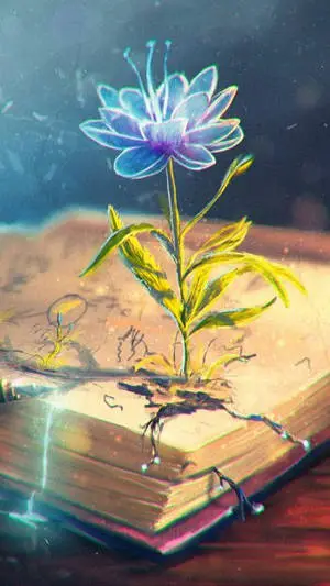 Magical Purple Flower Art Iphone