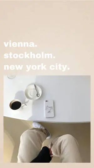 Man Sitting In Beige Aesthetic Phone