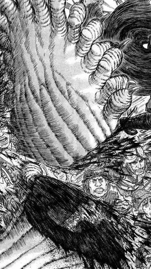 A Detailed Manga Scene on an iPhone 