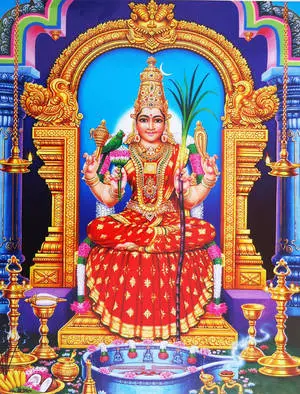 Mariamman On Her Throne