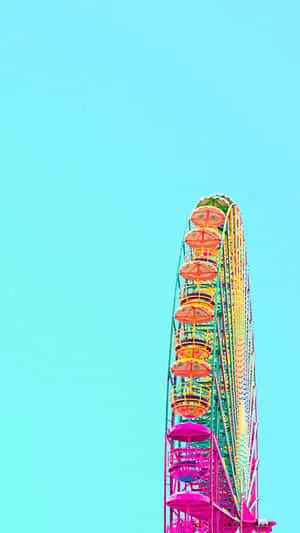 Ferris Wheel Minimalist Iphone Picture