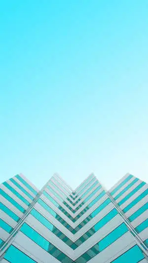 Blue Buildings Minimalist Iphone Picture