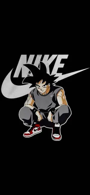 Nike Logo And Son Goku iPhone