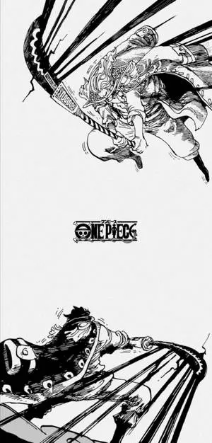 One Piece Anime Black And White iPhone