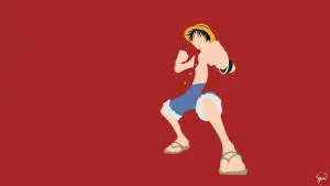 One Piece Red Minimalist IPhone 