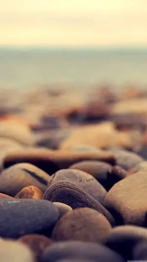 Pebbles On Beach Iphone
