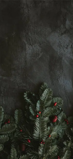 Pine Leaves iPhone Dark
