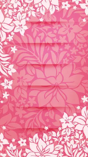 Pink Pattern Of Flower Iphone