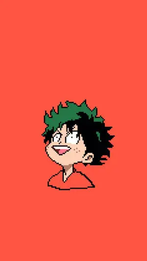 Pixel Art Midoriya My Hero Academia iPhone