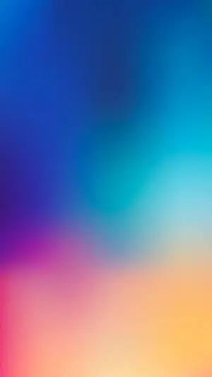Plain Blue Orange Blur Gradient iPhone