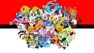 Cute Kirby Version Pokemon Background