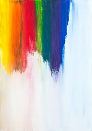 Rainbow Brush Strokes Famous Paintings iPhone
