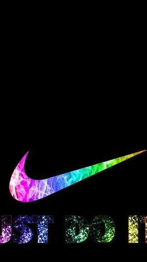 Rainbow Nike iPhone Logo