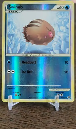 Shiny Swinub Pokemon Card