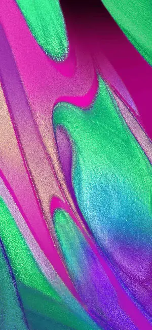 Vibrant Abstract Art on Samsung A51 Display