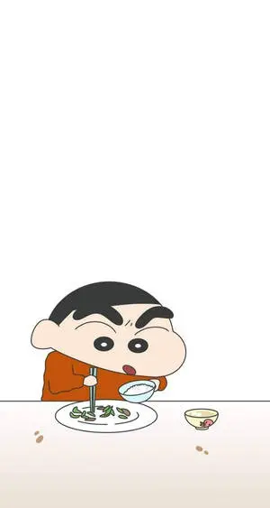 Shin Chan iPhone Eating Crayon