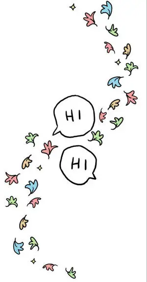 Simple Hi Greeting Pattern Artwork
