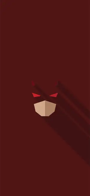 Simple Maroon Daredevil Abstract