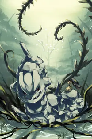 Steelix Underwater With Mawile
