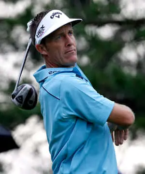 Pro Golfer Stuart Appleby Perfecting His Swing