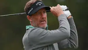 Stuart Appleby In A Gray Sweater