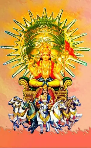 Surya Bhagwan And A Sun Face