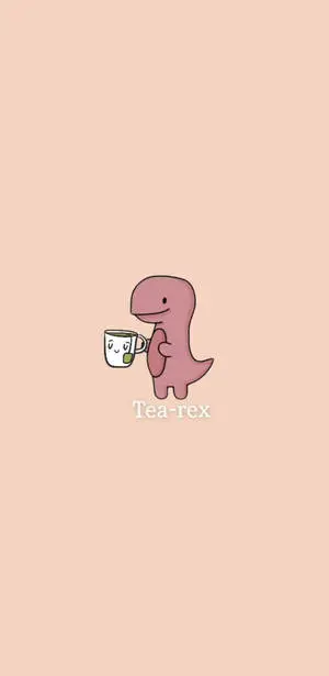 Tea-rex Dino Kawaii iPhone 
