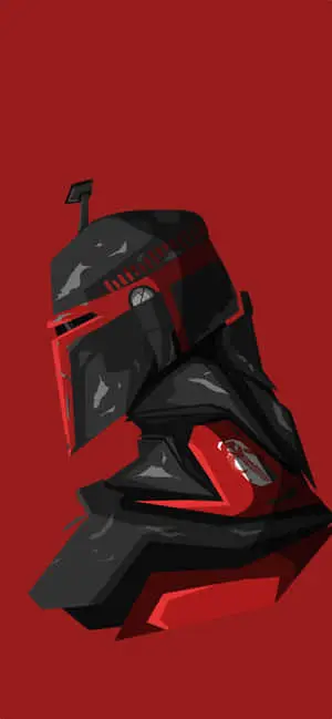Black And Red Boba Fett The Mandalorian iPhone