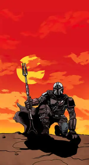 Digital Art Of The Mandalorian iPhone