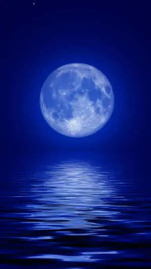 The Blue Moon Iphone