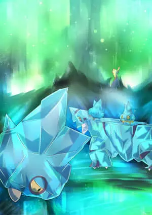 Three Bergmite Characters And Avalugg