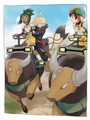 Trainers Riding Tauros