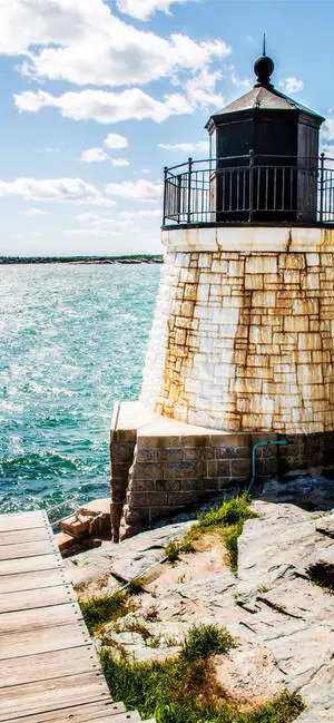Vertical Photo Of Rhode Island's Lighthouse
