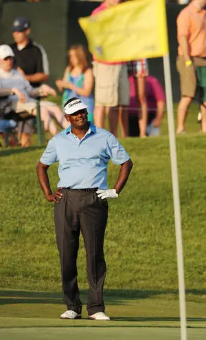  Vijay Singh Standing On Golf Course
