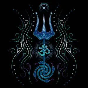 Divine Trishul Digital Art - Spirituality in Modern Aesthetics