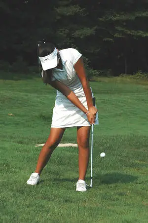 Woman Playing Golf Phone