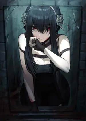 Yor Forger With Bloody Red Eyes