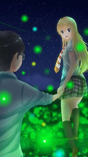 Your Lie In April Iphone Kaori Green Neon Pictures